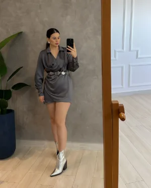 Morena Blanc - Vestido Acetinado