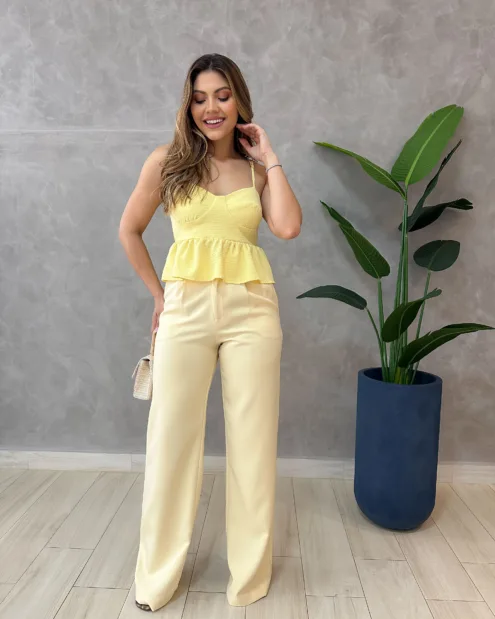 Morena Blanc - Conjunto Colete Alongado