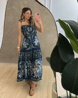 Morena Blanc - Vestido Floral Ana FARM