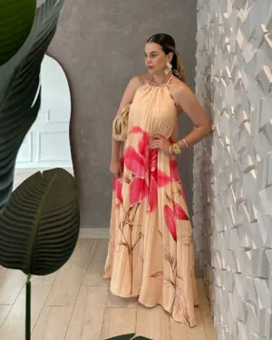 Morena Blanc - Vestido aurora floral