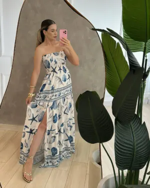 Morena Blanc - Vestido riviera maré