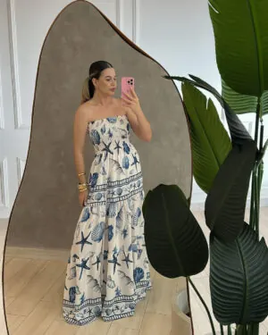 Morena Blanc - Vestido riviera maré