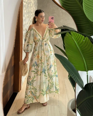 Morena Blanc - Vestido longo paisagem Rio FARM